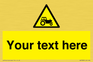 Custom warning farm machinery